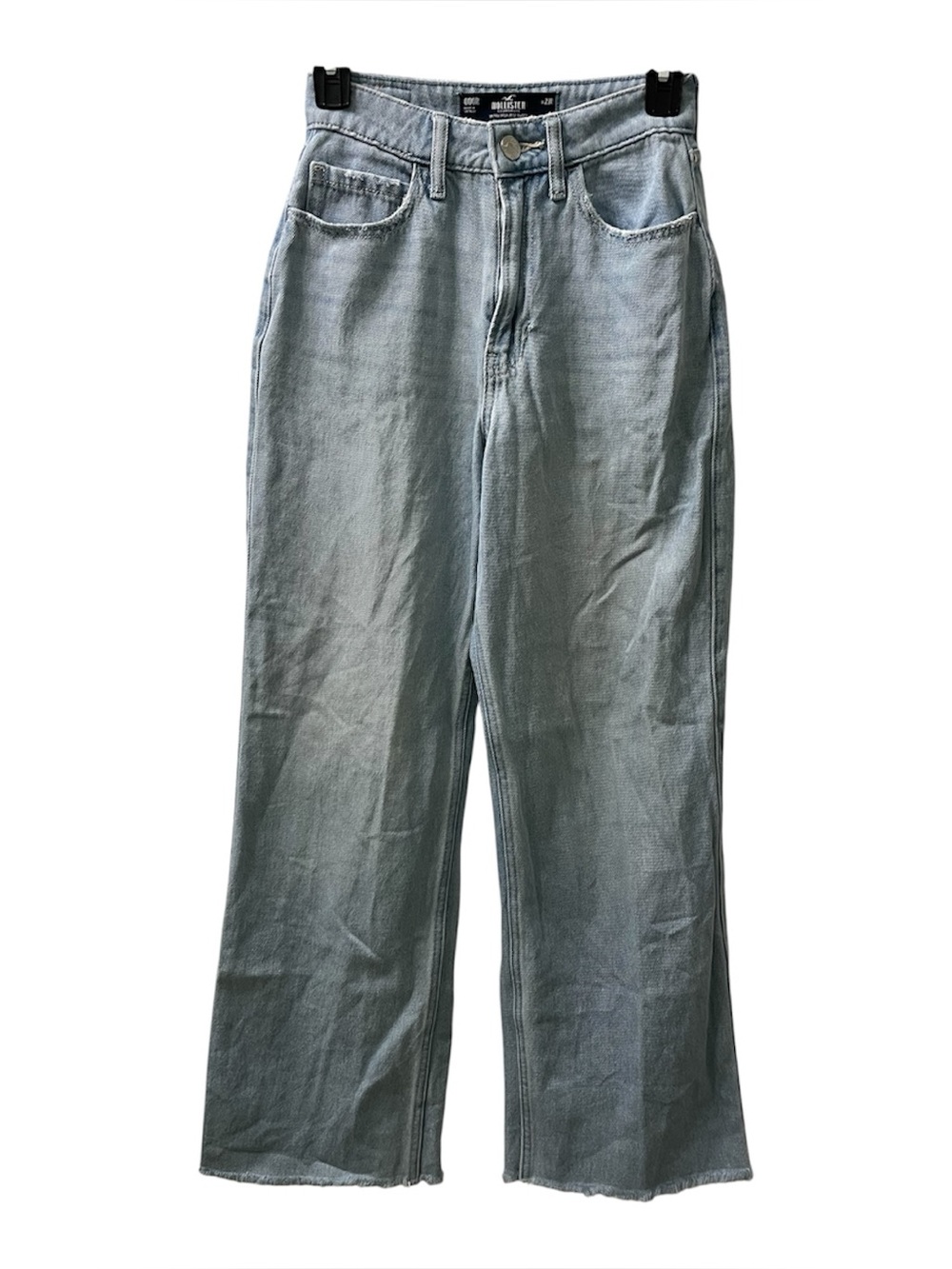 Hollister Light Blue Denim Ultra High Waist Baggy Jeans